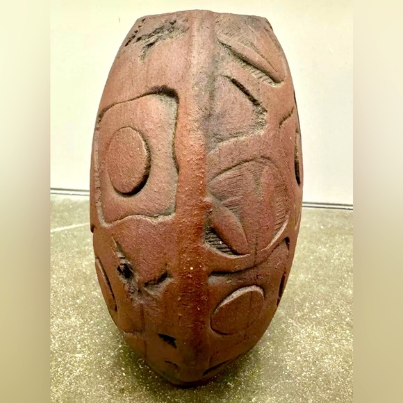 Vintage Southwestern Style S Swanson Ceramic Pottery Vase Jar Signed - Picture 3 of 7